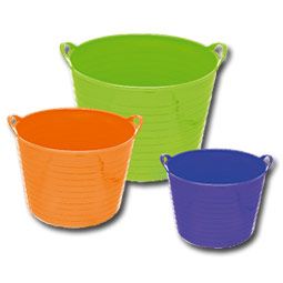 CABAS PLASTIC COLOR BLAU 