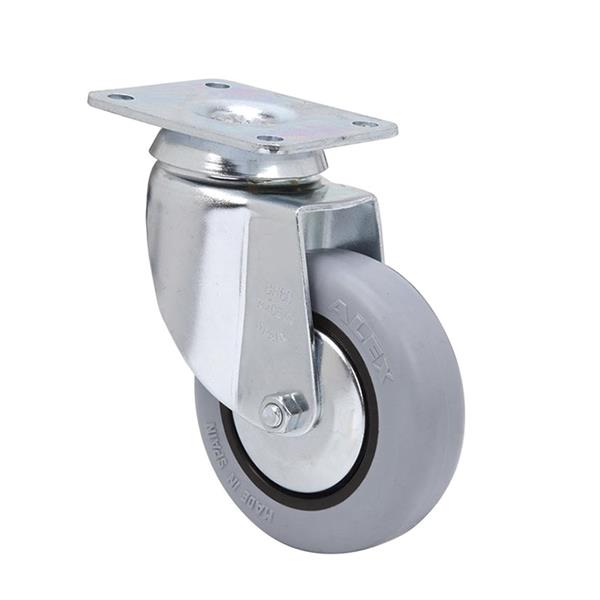 RODA PLACA SERIEBH 80MM PGI GOMA GRIS ALEX 60KG