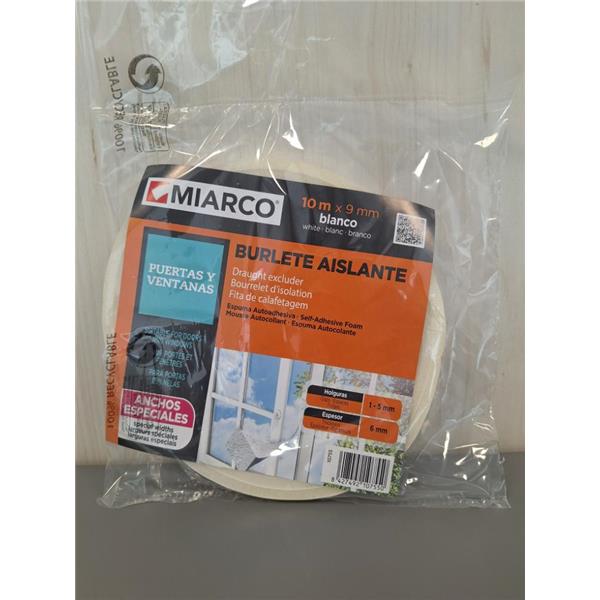 BURLET ESPUMA 9MM*10M MIARCO