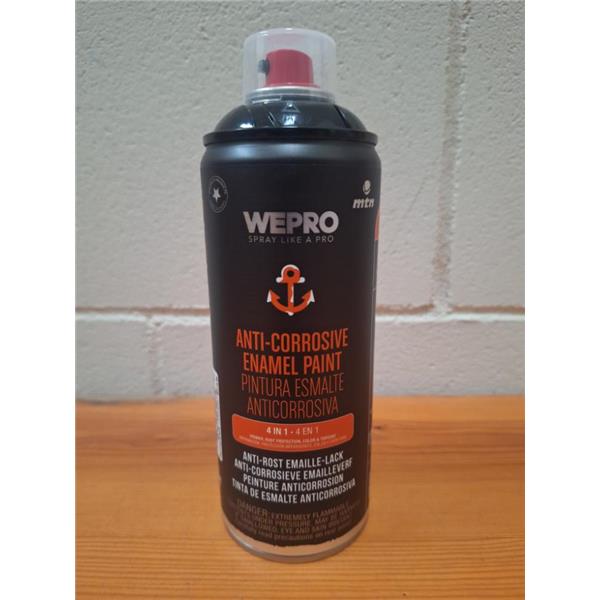 SPRAY MTN WEPRO ESMALT ANTICORROSIU NEGRE 400ML
