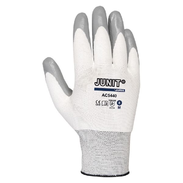 GUANTS POLIAMIDA NITRILO GRIS T/9 JUNIT JUBA