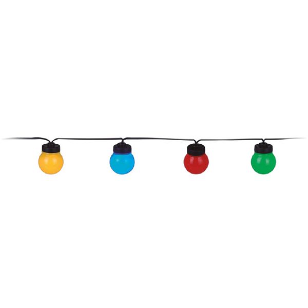 GUIRNALDA LED 20 BOMBETES MULTICOLOR 9,5M +3M FIL