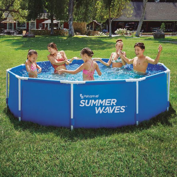 PISCINA TUBULAR &Oslash;305xh76cm IMITACIO ROTANG + DEPURADORA 