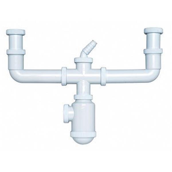 SIFON BOTELLA DOBLE 1&frac12; &oslash;40 C-44 CREARPLAST